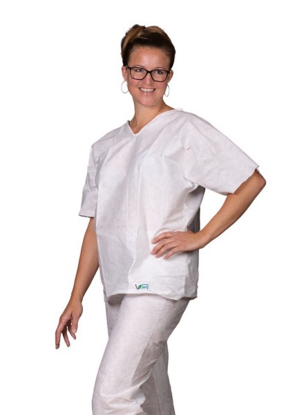 MRT Patientenbekleidung weiß Größe L